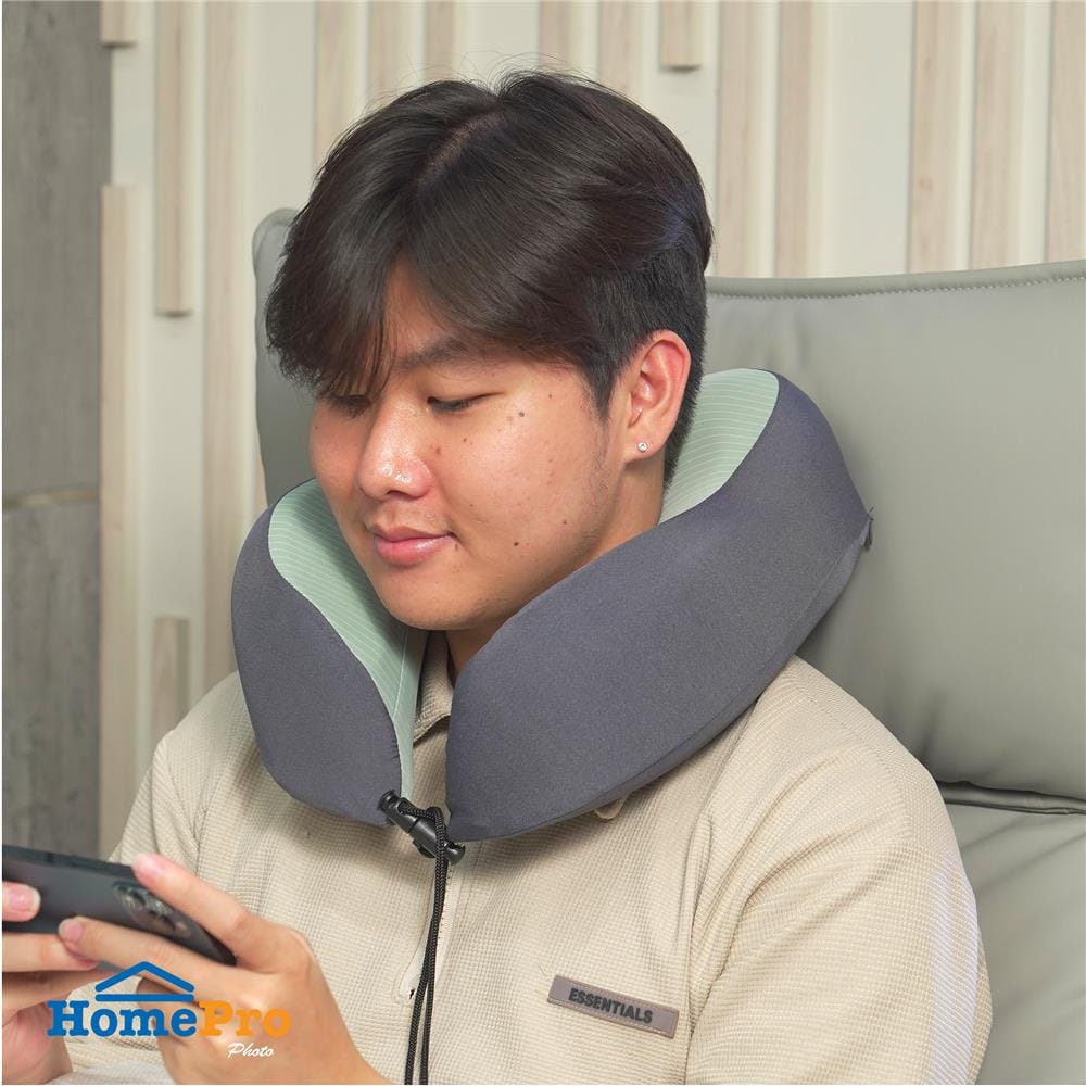 หมอนรองคอ HOME LIVING STYLE NOBU 10X11 นิ้ว สีเขียว