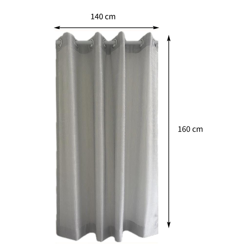 ผ้าม่านโปร่ง EYELE HOME LIVING STYLE SECRETA 140X160 ซม. สีขาว/ดำ