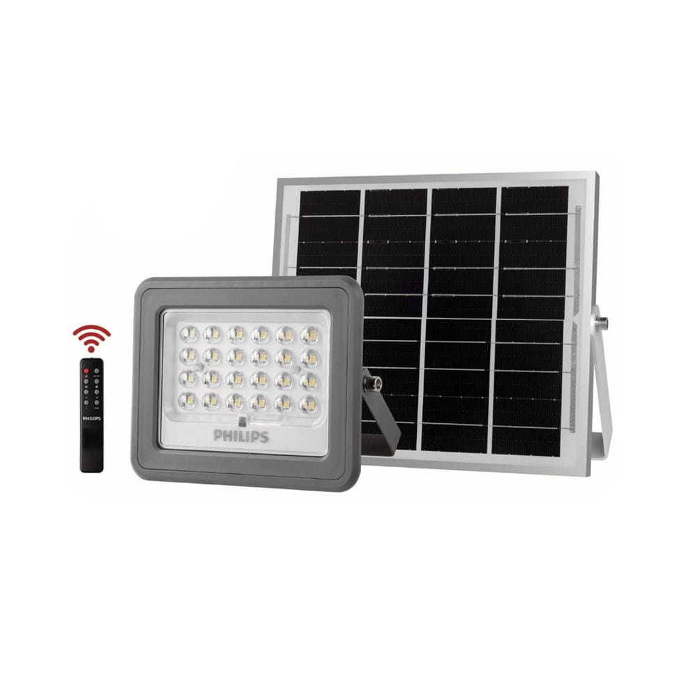 ไฟสปอตไลท์ SOLAR PHILIPS BVC080 MN 60 วัตต์ WARM WHITE สีเทา/ดำ