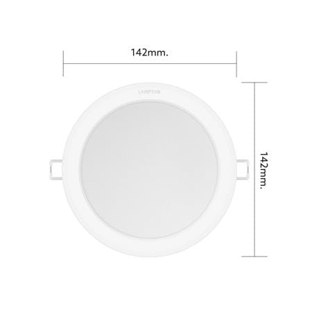 ดาวน์ไลท์ LED LAMPTAN DECIDE2 5.6 นิ้ว 14 วัตต์ DAYLIGHT/COOL WHITE/WARM WHITE สีขาว_7