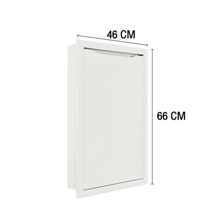 บานซิงค์เดี่ยว MJ ECO 46x66 ซม. สี OFF WHITE_4