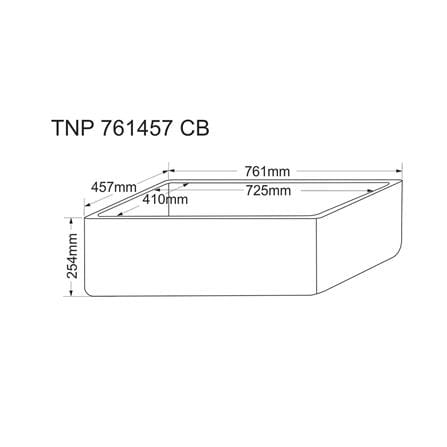 ซิงค์ฝัง 1 หลุม TECNOPLUS TNP 761457 CB สีดำ_3