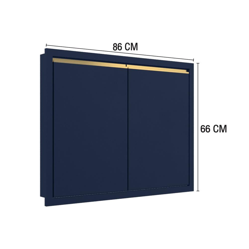 บานซิงค์คู่ MJ ETERNITY 86x66 ซม. สี PACIFIC BLUE V2