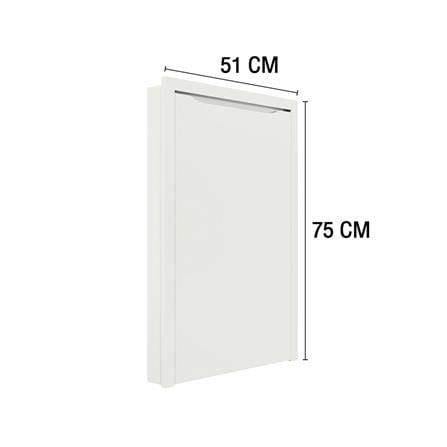 บานถังแก๊ส MJ ECO 51x75 ซม. สี OFF WHITE_4