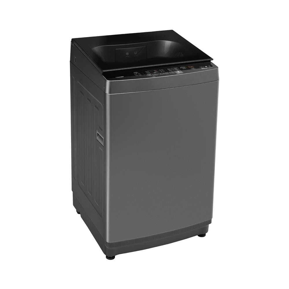 เครื่องซักผ้าฝาบน TOSHIBA AW-DUM1600LT(SG) PCR 15 กก. 680RPM อินเวอร์เตอร์ สีเงิน