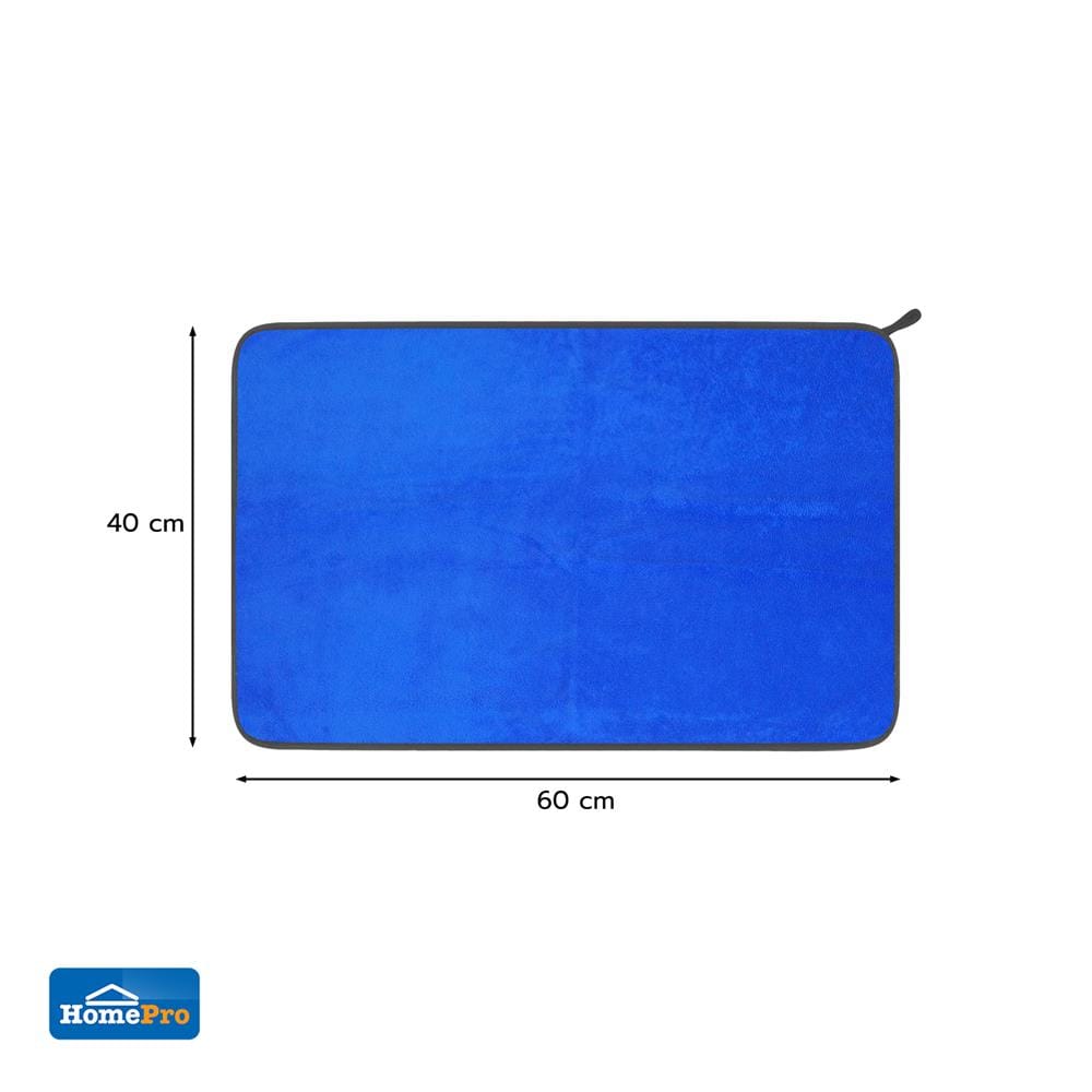 ผ้าไมโครไฟเบอร์ทำความสะอาดรถ ACCO 40X60 ซม. สีน้ำเงิน (แพ็ก 2 ชิ้น)