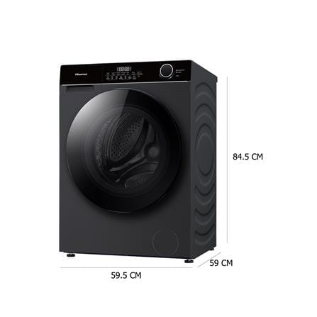เครื่องซักผ้าฝาหน้า HISENSE WF105M3 10.5 กก. 1400 RPM อินเวอร์เตอร์ สีดำ_4