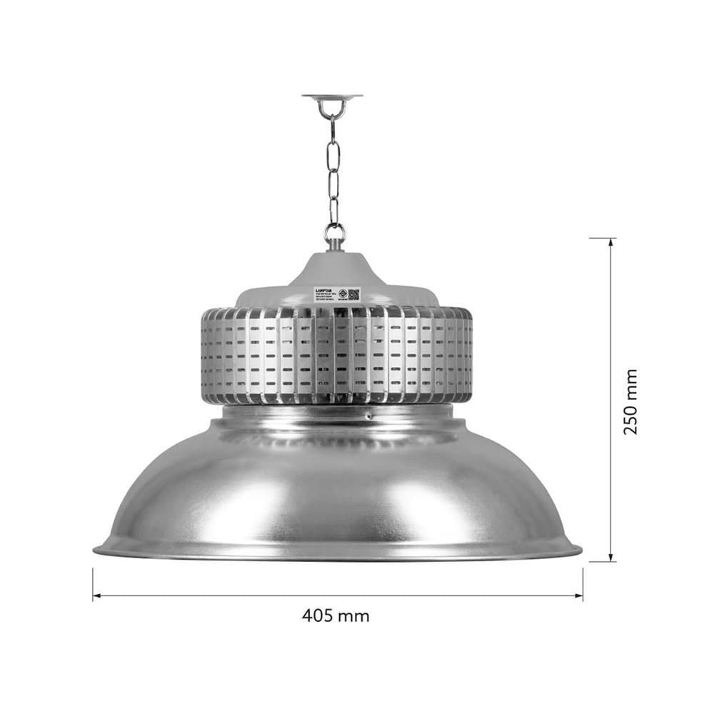 โคมไฮเบย์ LED LAMPTAN BULKY 150 วัตต์ DAYLIGHT สีเงิน