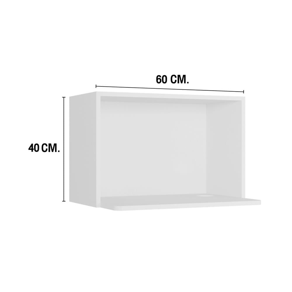 ตู้แขวนไมโครเวฟ MJ SLIM SHAKER 60x40 ซม. สี WHITE PEARL