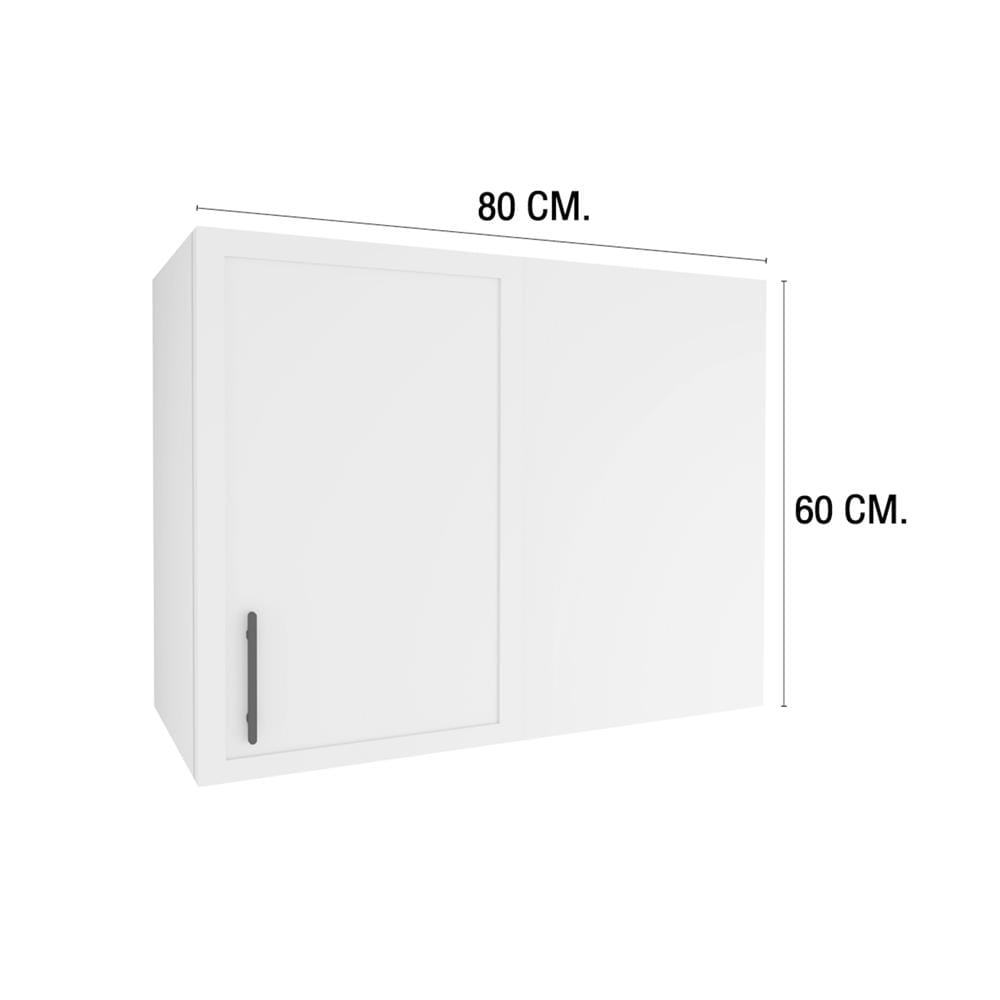 ตู้เข้ามุมขวา MJ SLIM SHAKER 80x60 ซม. สี WHITE PEARL