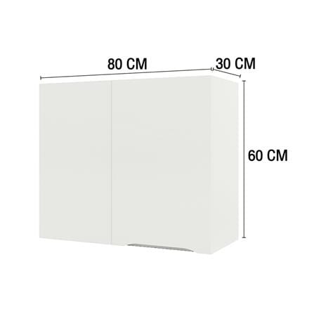 ตู้เข้ามุมซ้าย MJ ECO 80x60 ซม. สี OFF WHITE_3