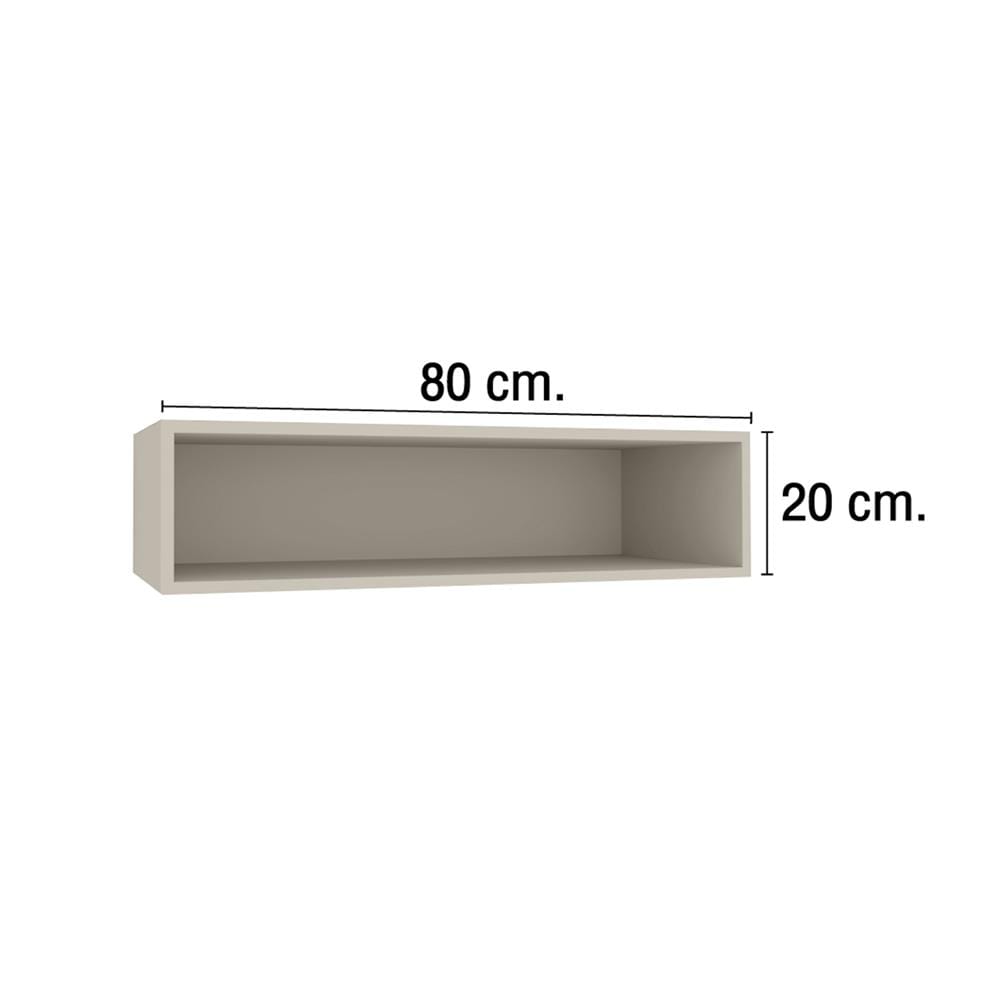 กล่องแขวนเสริม MJ SLIM SHAKER 80x20 ซม. สี BEIGE