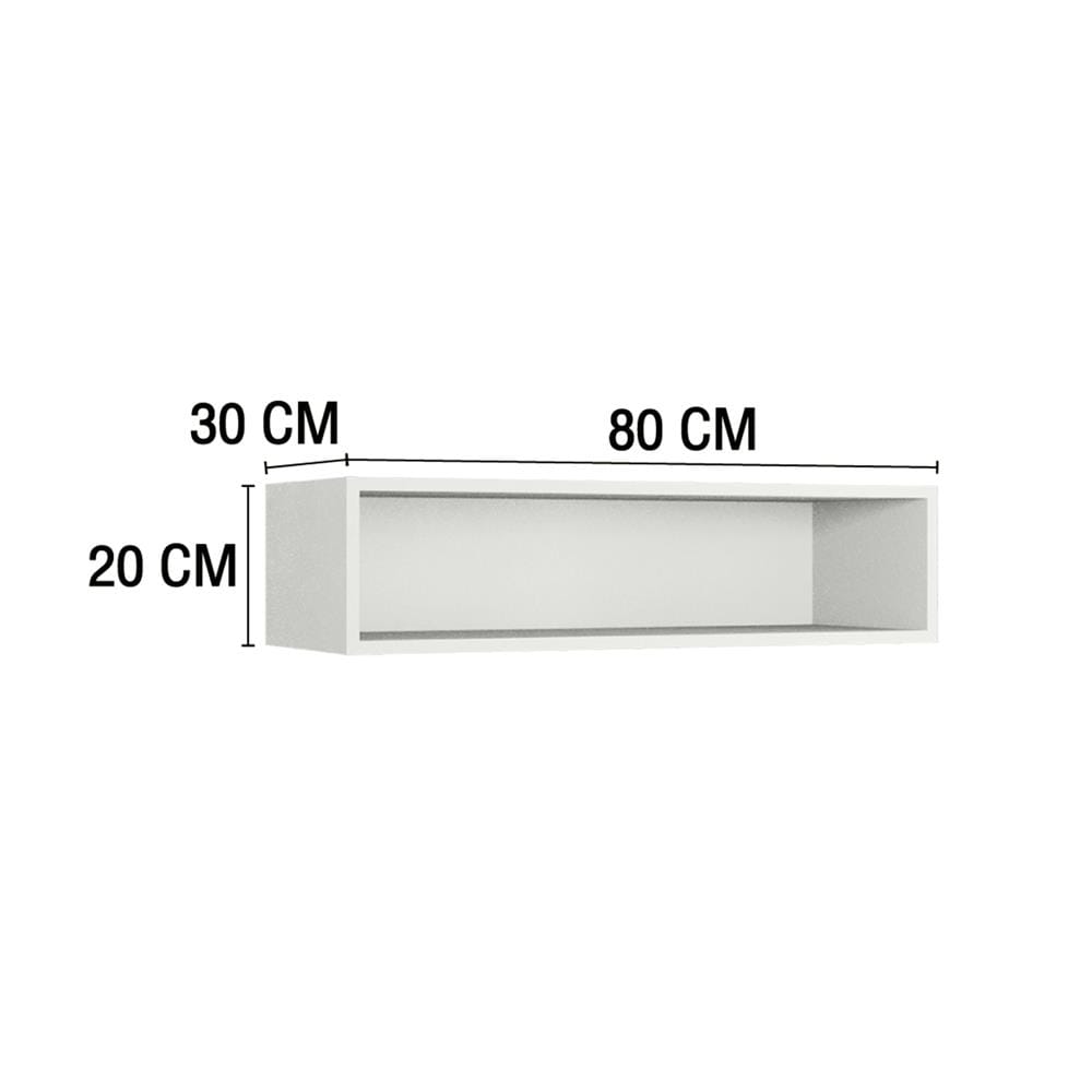 กล่องแขวนเสริม MJ ECO 80x20 ซม. สี OFF WHITE