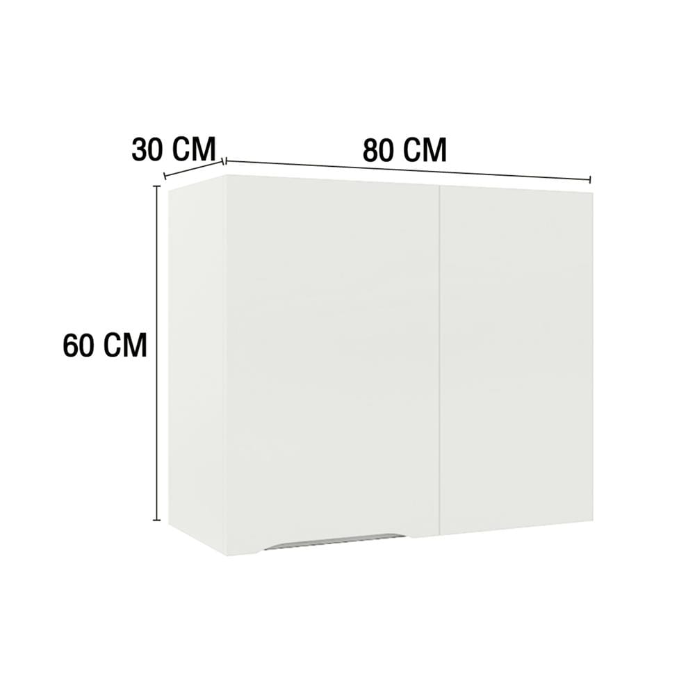 ตู้เข้ามุมขวา MJ ECO 80x60 ซม. สี OFF WHITE