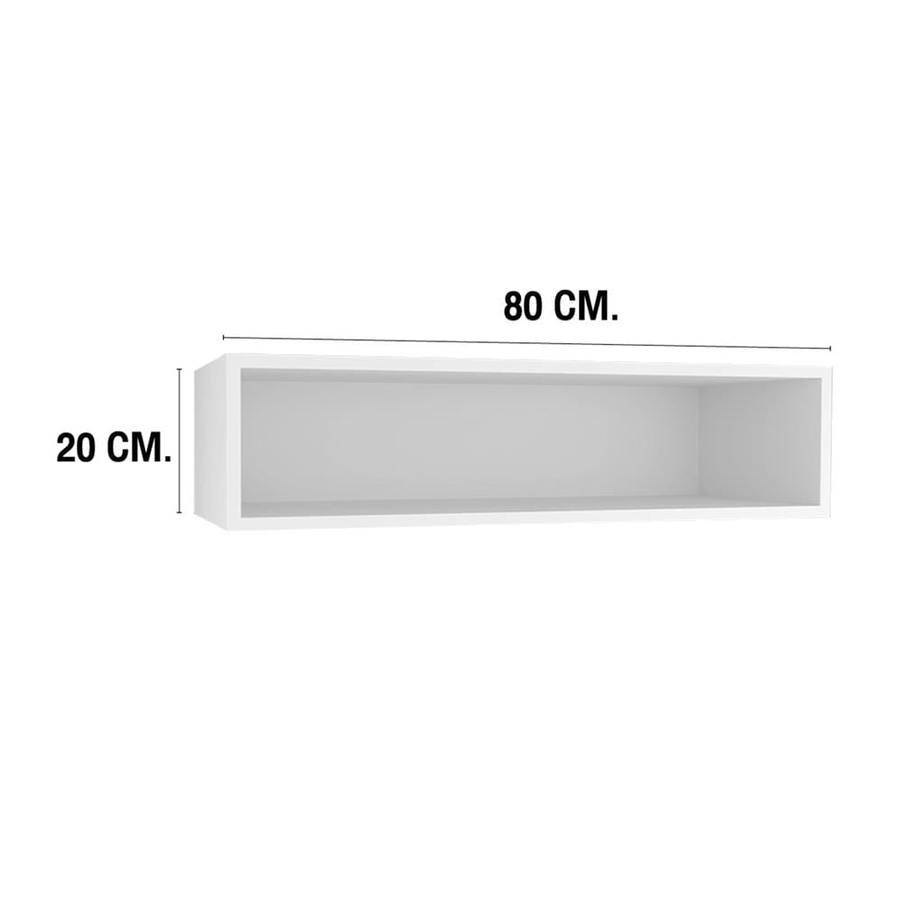 กล่องแขวนเสริม MJ SLIM SHAKER 80x20 ซม. สี WHITE PEARL