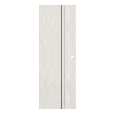ประตูห้องน้ำ UPVC เจาะลูกบิด KING L3 70x200 ซม. สีซิลวา ไลท์