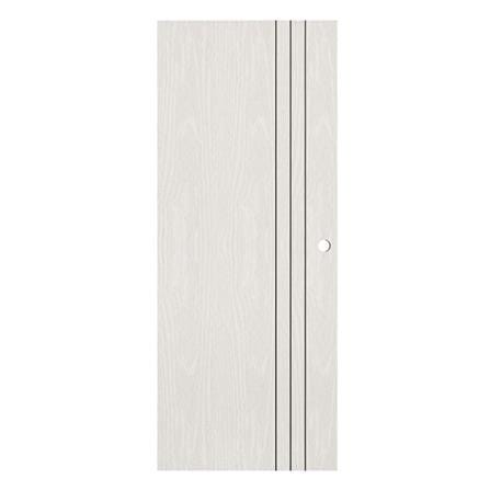 ประตูภายใน UPVC เจาะลูกบิด KING L3 80x200 ซม. สีซิลวา ไลท์