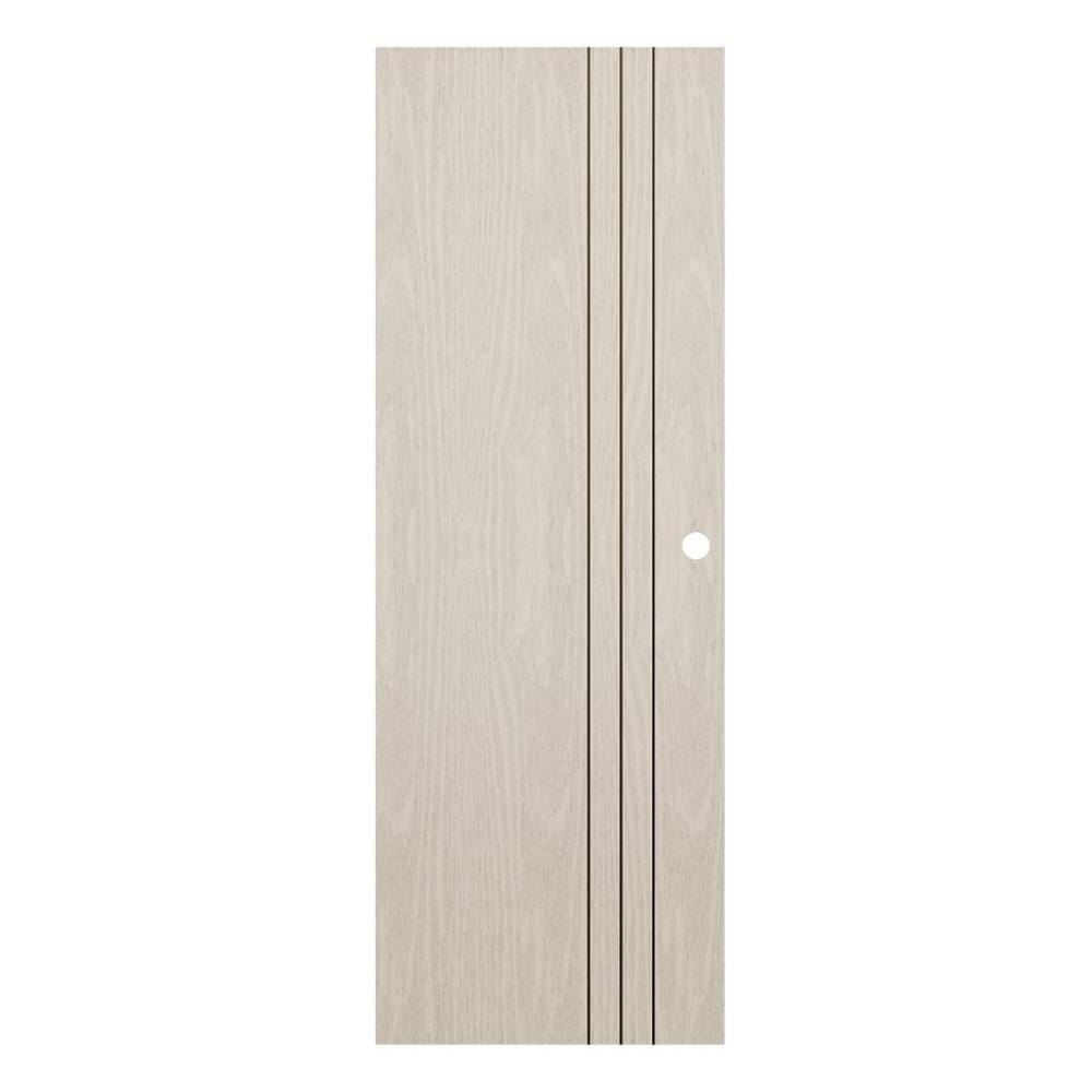 ประตูห้องน้ำ UPVC เจาะลูกบิด KING L3 70x200 ซม. สีไลท์ ซีเปีย