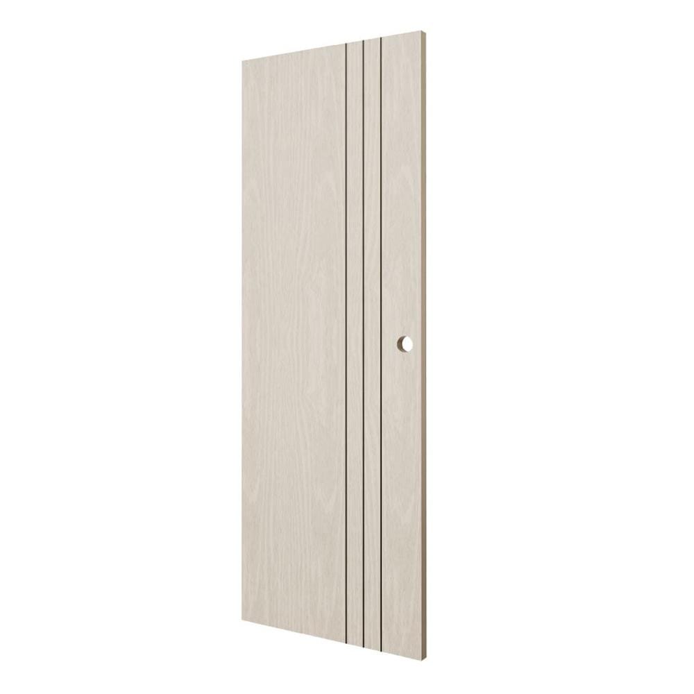 ประตูห้องน้ำ UPVC เจาะลูกบิด KING L3 70x200 ซม. สีไลท์ ซีเปีย