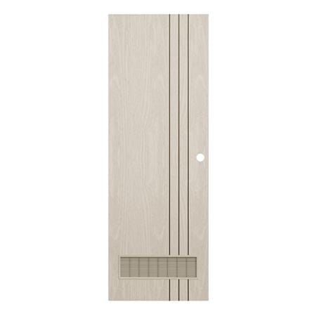 ประตูห้องน้ำ UPVC เจาะลูกบิด KING L3 เกล็ด 70x200 ซม. สีไลท์ ซีเปีย_0