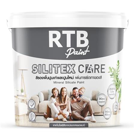 สีรองพื้นปูนใหม่ ชนิดด้าน RTB SILITEX CARE 9 ลิตร_0
