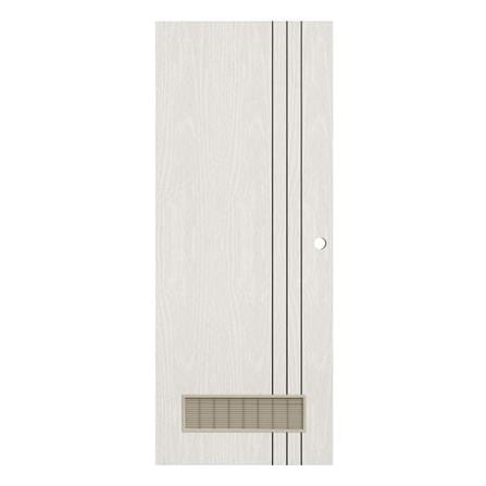 ประตูห้องน้ำ UPVC เจาะลูกบิด KING L3 เกล็ด 80x200 ซม. สีซิลวา ไลท์_0