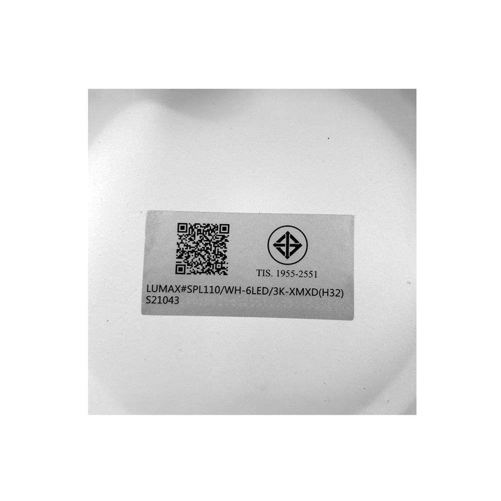 ดาวน์ไลท์ LED LUMAX 03-A1354 4.7 นิ้ว 6 วัตต์ WARM WHITE สีขาว