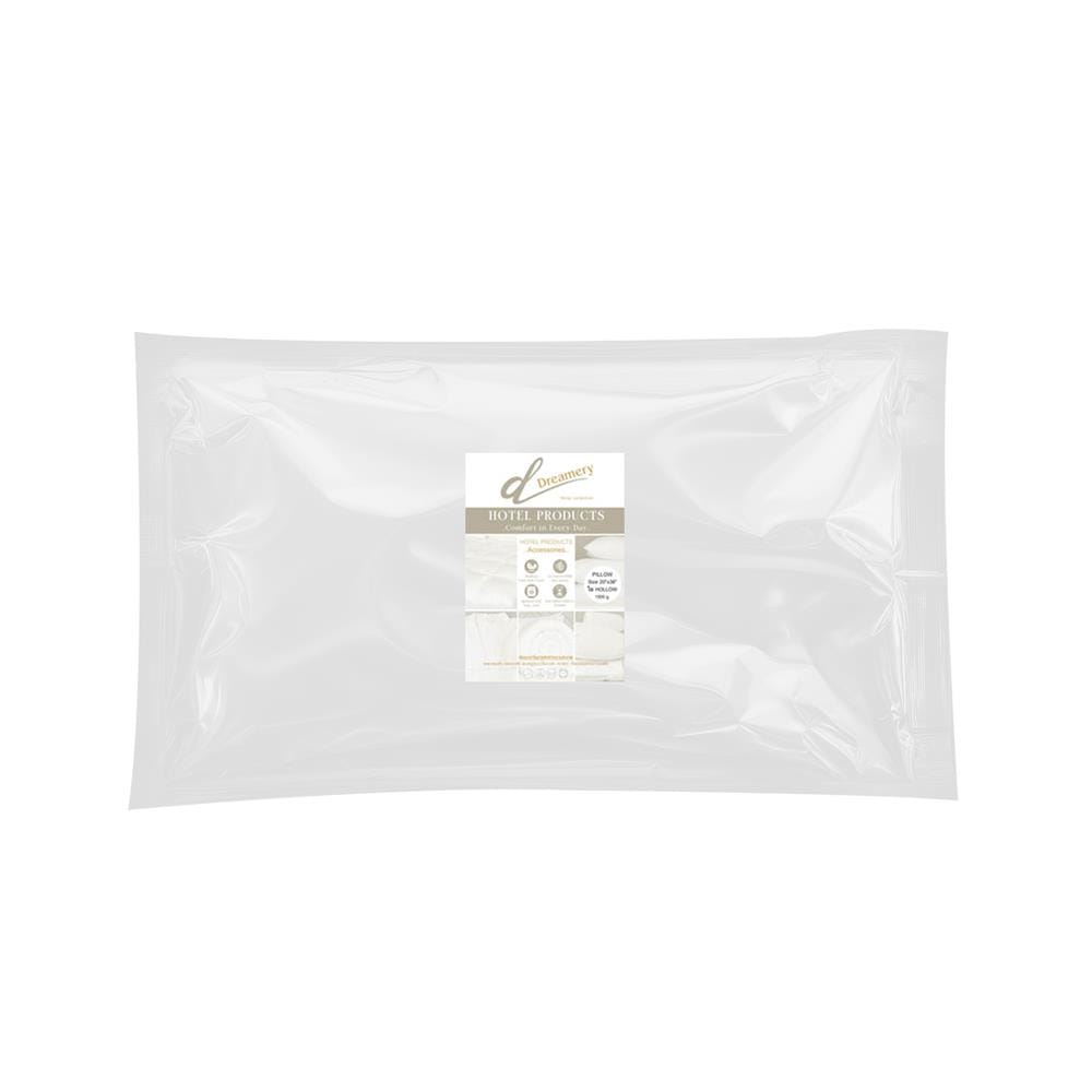 หมอนหนุน ใยสังเคราะห์ DREAMERY HOLLOFIL 1500G 20x36 นิ้ว สีขาว