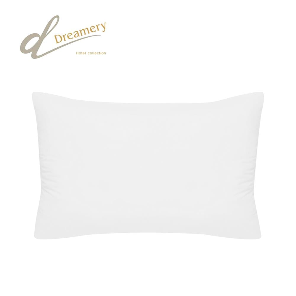 หมอนหนุน ไมโครไฟเบอร์ DREAMERY MICROFIBER 1300G. 19x29 นิ้ว สีขาว