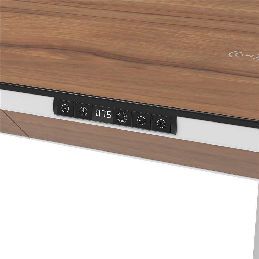 โต๊ะปรับระดับไฟฟ้า FURDINI VISTA THEA2D-FM1S2-1200L 120 ซม. สีไลท์ วอลนัท