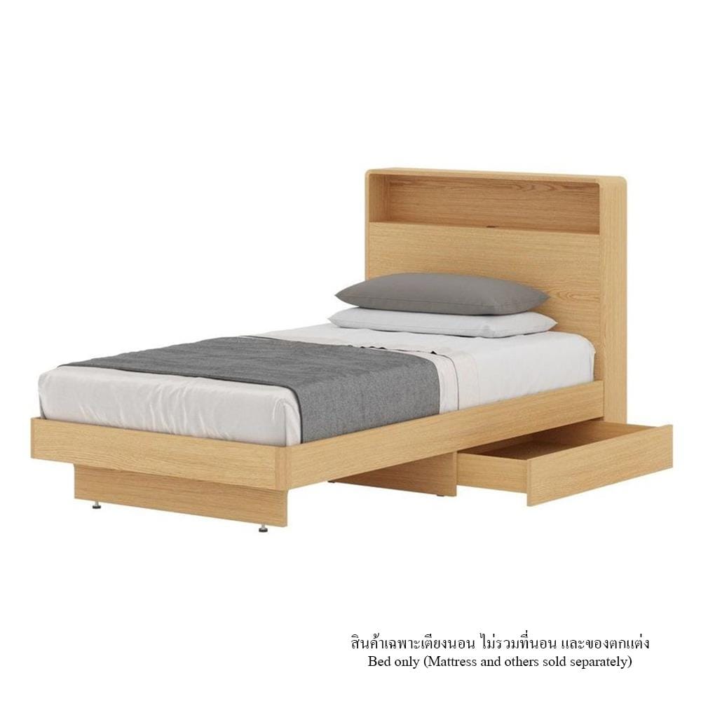 เตียง 3.5 ฟุต SB FURNITURE HAGI 19222191 สีไม้อ่อน