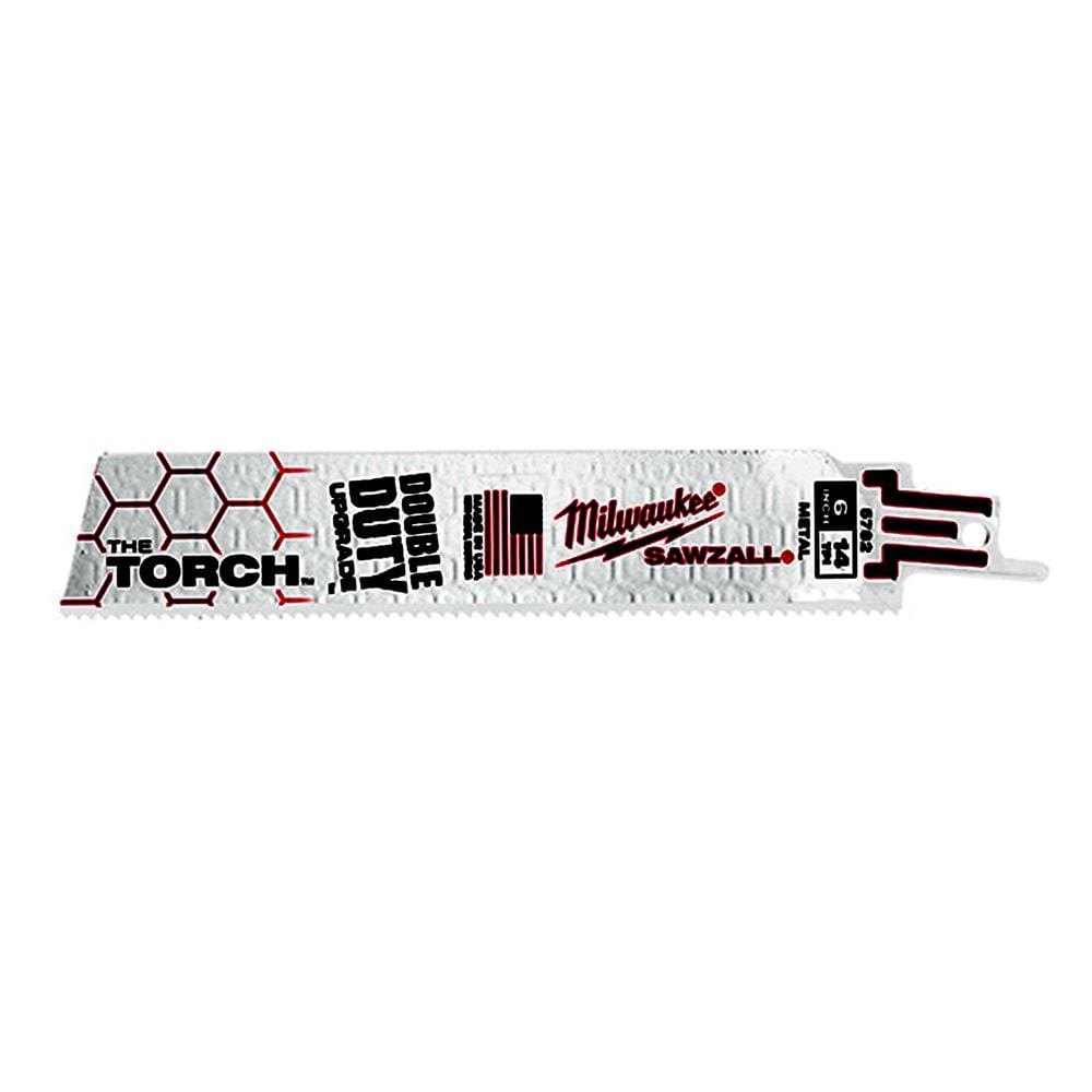 ใบเลื่อยจิ๊กซอตัดเหล็ก MILWAUKEE SAWZALL TORCH 6 นิ้ว 14 TPI (แพ็ก 5 ชิ้น)