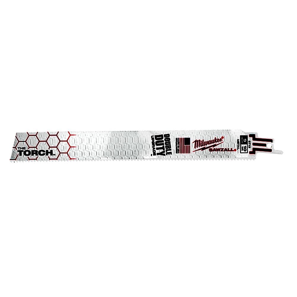 ใบเลื่อยจิ๊กซอตัดเหล็ก MILWAUKEE SAWZALL TORCH 9 นิ้ว 10 TPI (แพ็ก 5 ชิ้น)