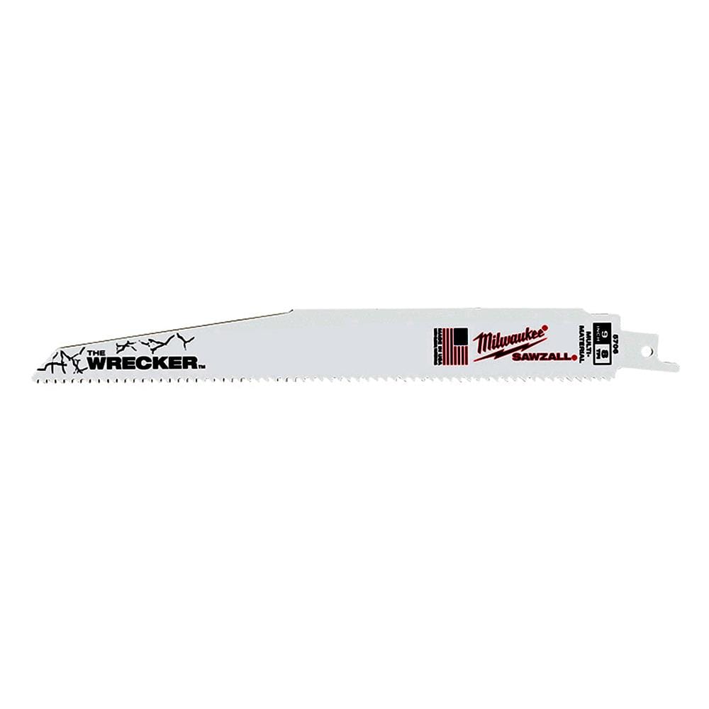 ใบเลื่อยจิ๊กซอตัดอเนกประสงค์ MILWAUKEE SAWZALL WRECKER 9 นิ้ว 7/11 TPI (แพ็ก 5 ชิ้น)
