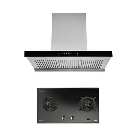 เตาฝัง+เครื่องดูดควัน AXIA ROSEE78-2G+C-SENSE90