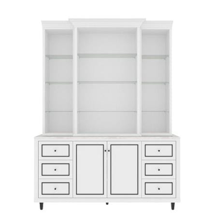 ตู้สูง SB FURNITURE ETERNO 19223410 180 ซม. สีขาว_0