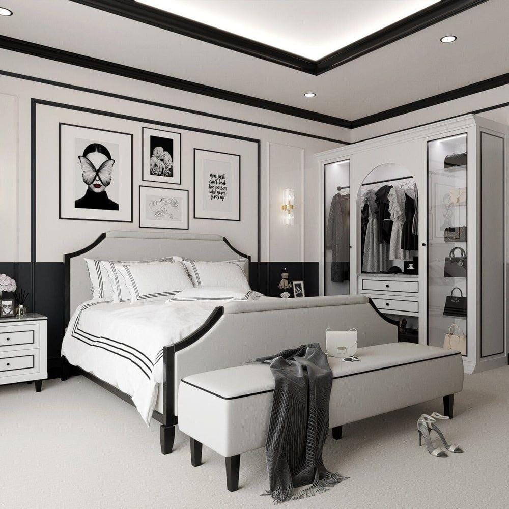 เตียง 5 ฟุต SB FURNITURE ETERNO 19225891 สีขาว