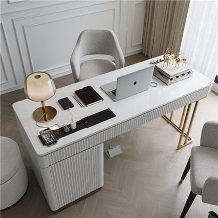 โต๊ะทำงาน SB FURNITURE GALAR 19222711 159 ซม. สีขาว_1