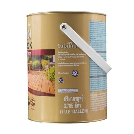 สีย้อมพิ้นไม้ ชนิดด้าน DULUX CUPRINO WOODDECK M2001 สีไม้สัก 1 แกลลอน_3