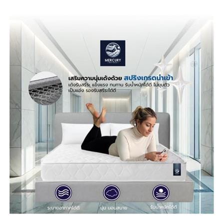 ที่นอนสปริง 6 ฟุต MERCURY MATTRESS รุ่น WARSAW_2