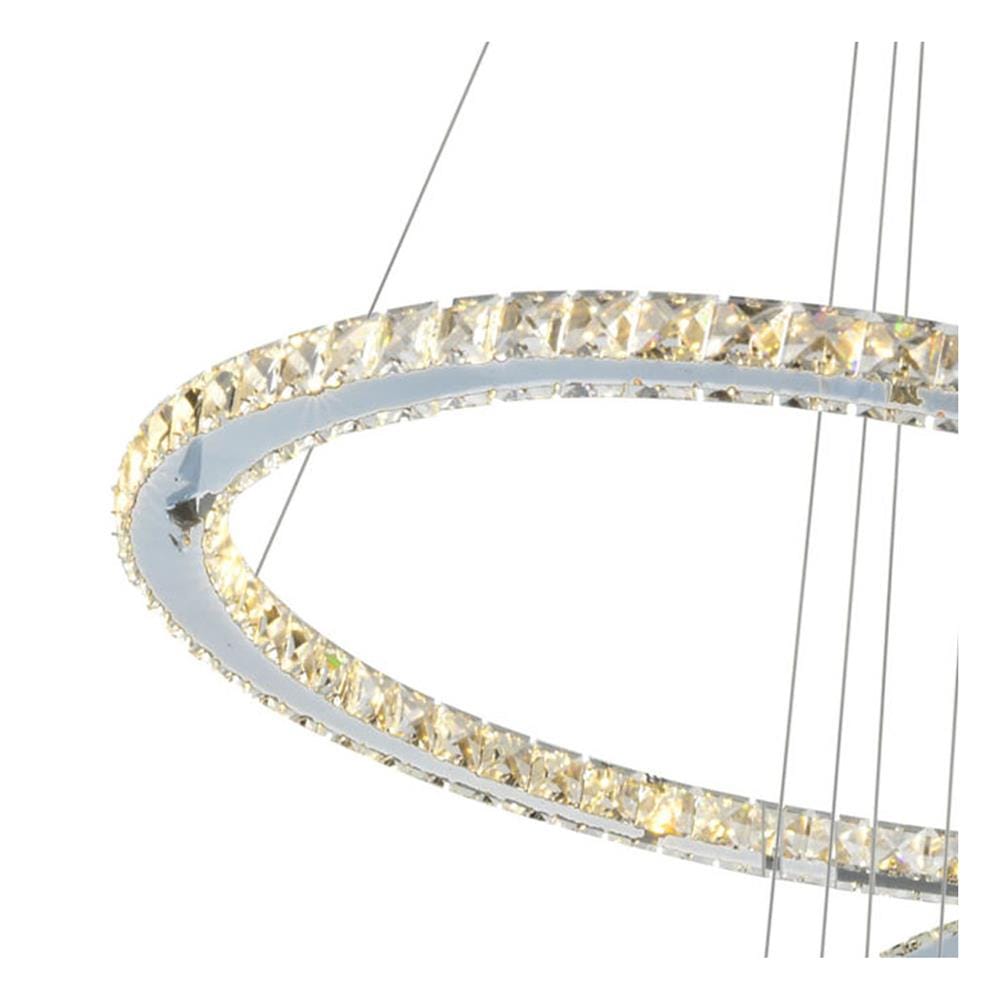 ไฟช่อ LED LUMAX 01-A0193 50 วัตต์ DAYLIGHT/COOL WHITE/WARM WHITE สีเงิน 3 หัว