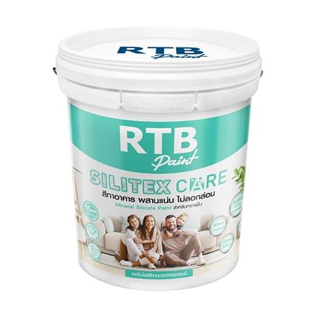 สีน้ำทาภายใน ชนิดด้าน RTB SILITEX CARE BASE A สีขาว 9 ลิตร_0