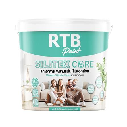 สีน้ำทาภายใน ชนิดด้าน RTB SILITEX CARE BASE A สีขาว 3.5 ลิตร_0