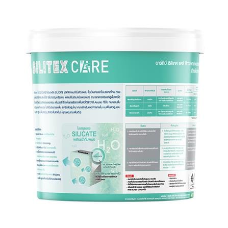 สีน้ำทาภายใน ชนิดด้าน RTB SILITEX CARE BASE A สีขาว 3.5 ลิตร_1