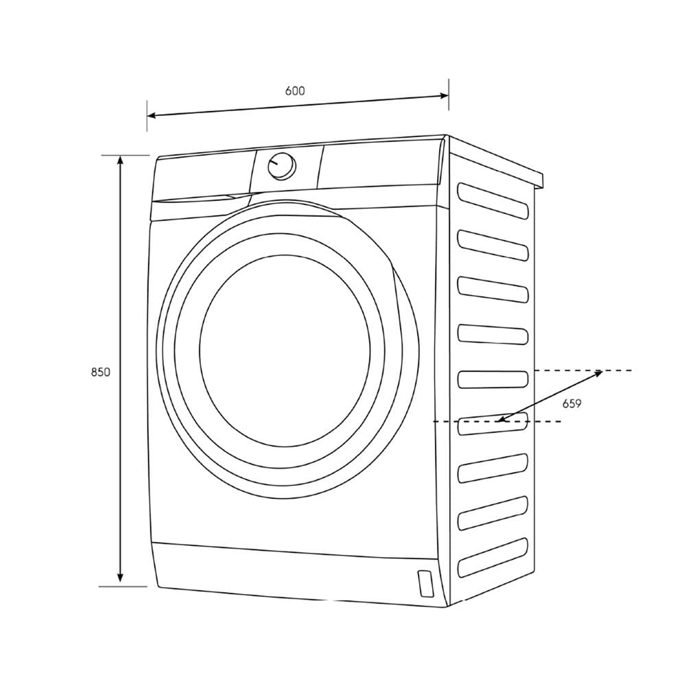 เครื่องซักผ้าฝาหน้าพร้อมขาตั้ง ELECTROLUX EWF1024D3WC 10 กก. 1200RPM อินเวอร์เตอร์ สีขาว