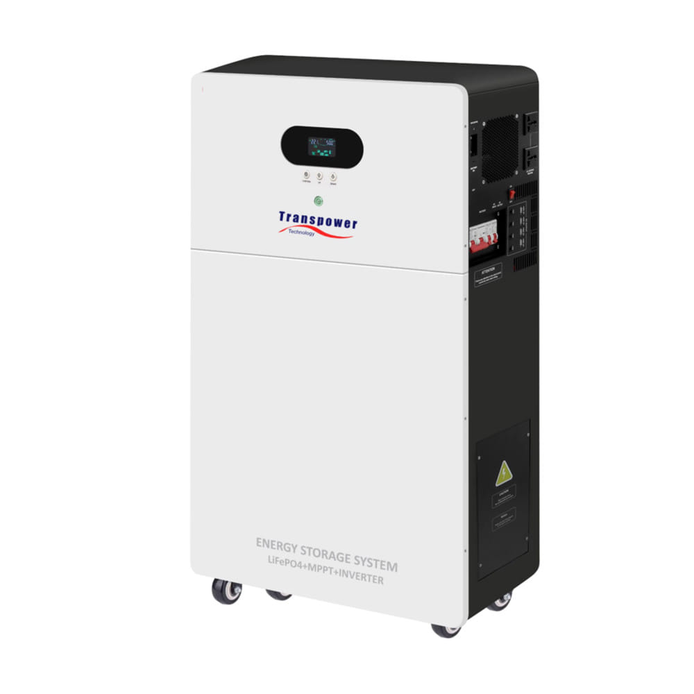 ชุดผลิตและสำรองไฟ ALL IN ONE 3Kw + แบตเตอรี่ 4.8kWh TRANSPOWER (ไม่รวมแผงโซลาร์เซลล์)