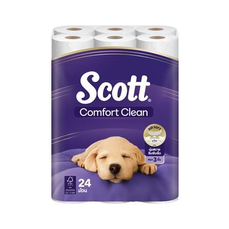 กระดาษชำระ SCOTT COMFORT CLEAN (แพ็ก 24 ชิ้น)_0