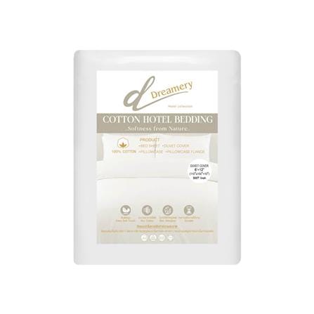 ปลอกผ้านวม DREAMERY CT SATEEN300TN 110X100 นิ้ว สีขาว_1