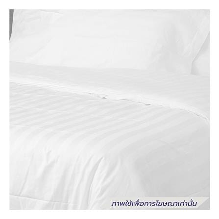 ปลอกผ้านวม DREAMERY CT STRIPE300TN 100X90 นิ้ว สีขาว_2