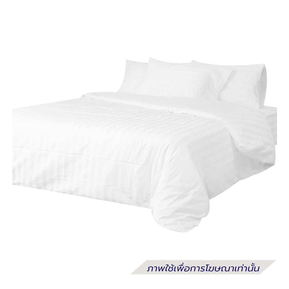 ปลอกผ้านวม DREAMERY CT STRIPE300TN 110X100 นิ้ว สีขาว